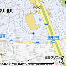 大阪府堺市中区深井北町694周辺の地図