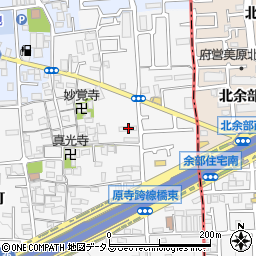 大阪府堺市東区日置荘原寺町436周辺の地図