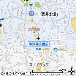 大阪府堺市中区深井北町711-1周辺の地図