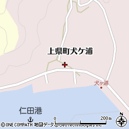 長崎県対馬市上県町犬ケ浦165周辺の地図