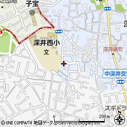 大阪府堺市中区深井北町962-36周辺の地図