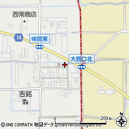 奈良県磯城郡田原本町味間350-8周辺の地図