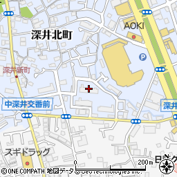 大阪府堺市中区深井北町717-2周辺の地図