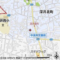 大阪府堺市中区深井北町766-3周辺の地図