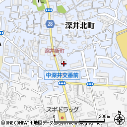 大阪府堺市中区深井北町711周辺の地図