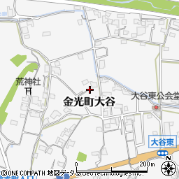 岡山県浅口市金光町大谷1795周辺の地図