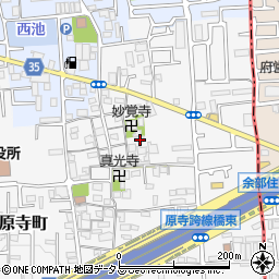 大阪府堺市東区日置荘原寺町499-1周辺の地図