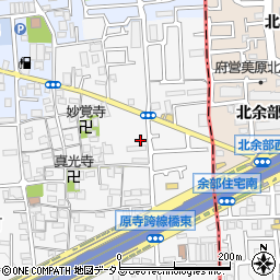 大阪府堺市東区日置荘原寺町445周辺の地図
