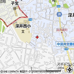 大阪府堺市中区深井北町962-27周辺の地図
