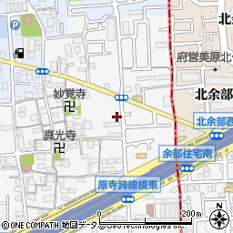 大阪府堺市東区日置荘原寺町445-6周辺の地図