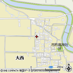 奈良県桜井市大西773周辺の地図