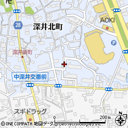 大阪府堺市中区深井北町717周辺の地図