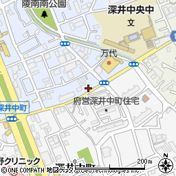 大阪府堺市中区深井北町3476-3周辺の地図