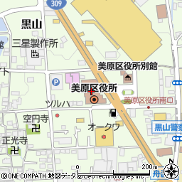 大阪府堺市美原区周辺の地図