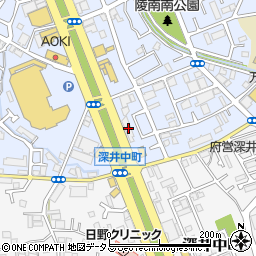 大阪府堺市中区深井北町3500周辺の地図