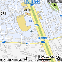 大阪府堺市中区深井北町664-13周辺の地図