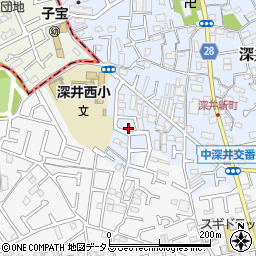 大阪府堺市中区深井北町962-28周辺の地図