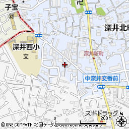 大阪府堺市中区深井北町950-5周辺の地図