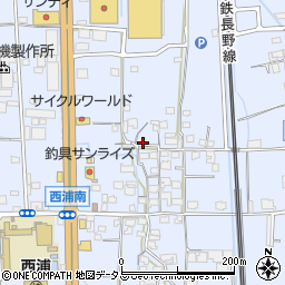 大阪府羽曳野市西浦1388-1周辺の地図
