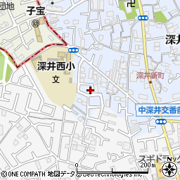 大阪府堺市中区深井北町962-26周辺の地図