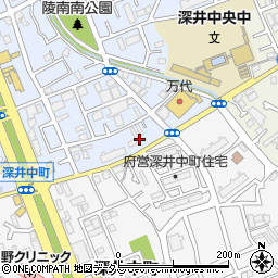 大阪府堺市中区深井北町3476周辺の地図