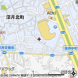 大阪府堺市中区深井北町697-6周辺の地図