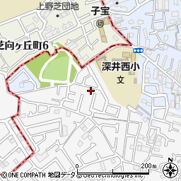 大阪府堺市中区深井中町974-6周辺の地図