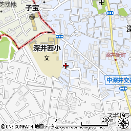 大阪府堺市中区深井北町962-6周辺の地図