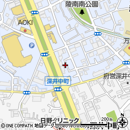 大阪府堺市中区深井北町3493-9周辺の地図