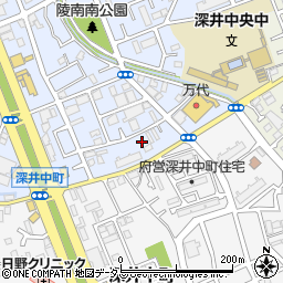 大阪府堺市中区深井北町3467周辺の地図