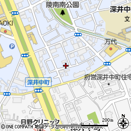 大阪府堺市中区深井北町3412周辺の地図