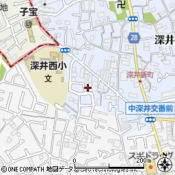 大阪府堺市中区深井北町962-3周辺の地図