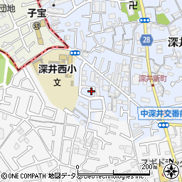 大阪府堺市中区深井北町962-25周辺の地図