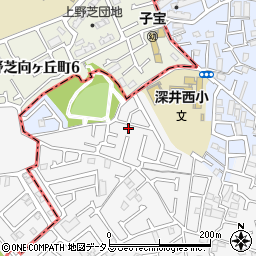 大阪府堺市中区深井中町922-6周辺の地図