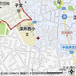 大阪府堺市中区深井北町962-21周辺の地図