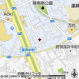 大阪府堺市中区深井北町3413-1周辺の地図