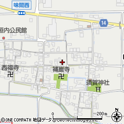 奈良県磯城郡田原本町味間837周辺の地図