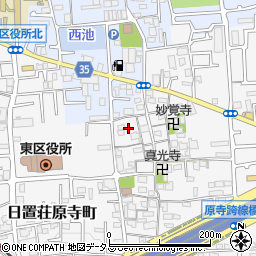 大阪府堺市東区日置荘原寺町573-6周辺の地図