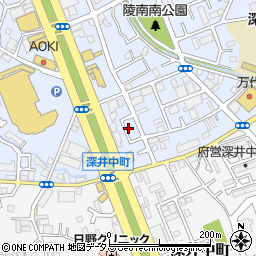 大阪府堺市中区深井北町3493周辺の地図