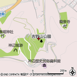 吉野山公園トイレ周辺の地図