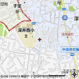 大阪府堺市中区深井北町962-23周辺の地図