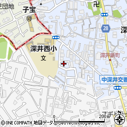 大阪府堺市中区深井北町962-22周辺の地図