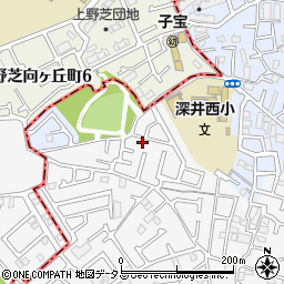 大阪府堺市中区深井中町922-7周辺の地図
