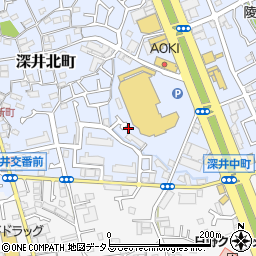 大阪府堺市中区深井北町697-7周辺の地図