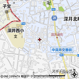 大阪府堺市中区深井北町950周辺の地図