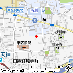 大阪府堺市東区日置荘原寺町204-18周辺の地図