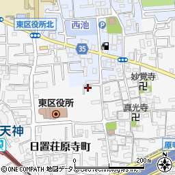 大阪府堺市東区日置荘原寺町204-19周辺の地図