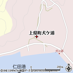 長崎県対馬市上県町犬ケ浦168周辺の地図