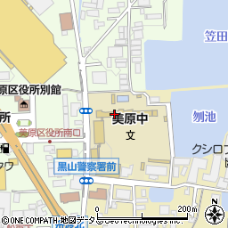 堺市立美原中学校周辺の地図