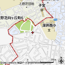 大阪府堺市中区深井中町922-10周辺の地図